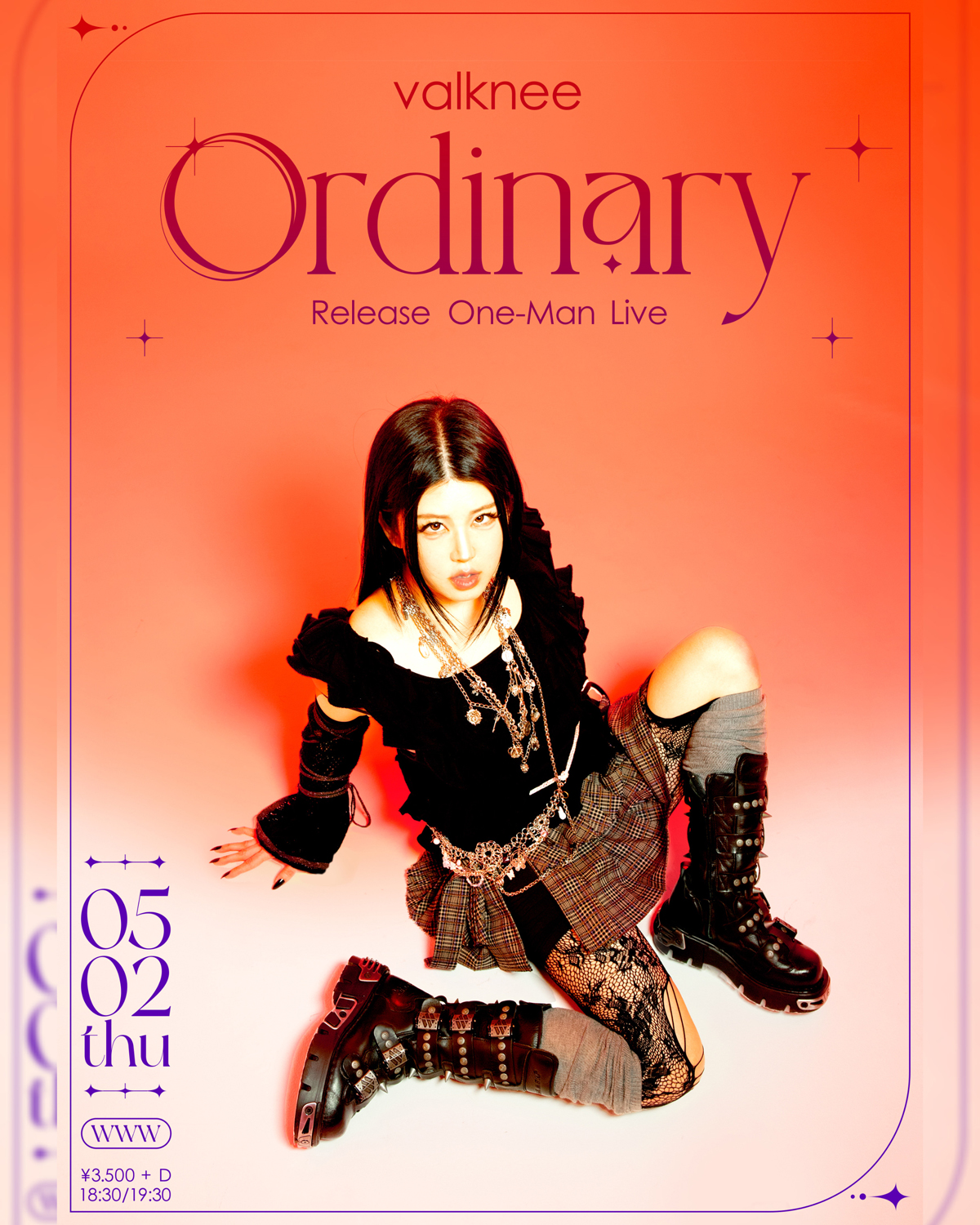 valkneeが初の単独公演を5月に東京・渋谷 WWWにて開催 1stアルバム『Ordinary』のリリース・ライヴ | AVE | CORNER  PRINTING