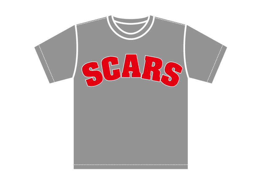 SCARS official T-shirt Grey