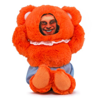 Aphex Twin Donkey Rhubarb Teddy Bear (Tangerine)