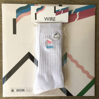 WIRE 'Pink Flag' Logo Socks