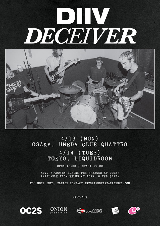 DIIV Deceiver Tour Japan 2020