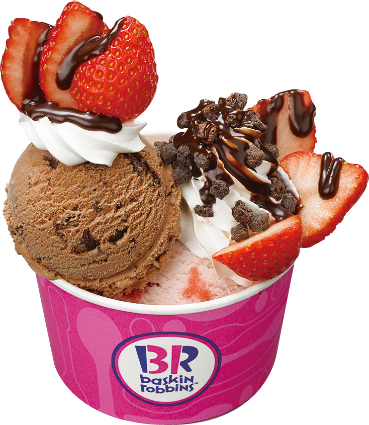 B-R サーティワン アイスクリーム『焼きチョコ & チョコソース』ダブルカップ