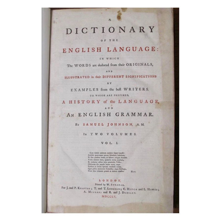 『ジョンソン英語辞典』