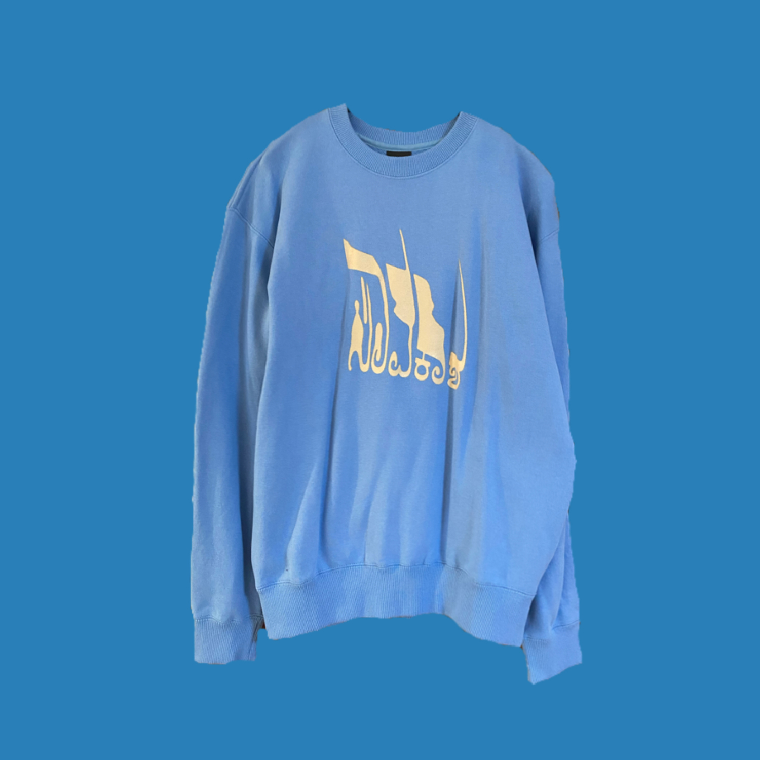 KOM_I + CORNER PRINTING | Collab Upcycled Wear | Crewneck Sweatshirt