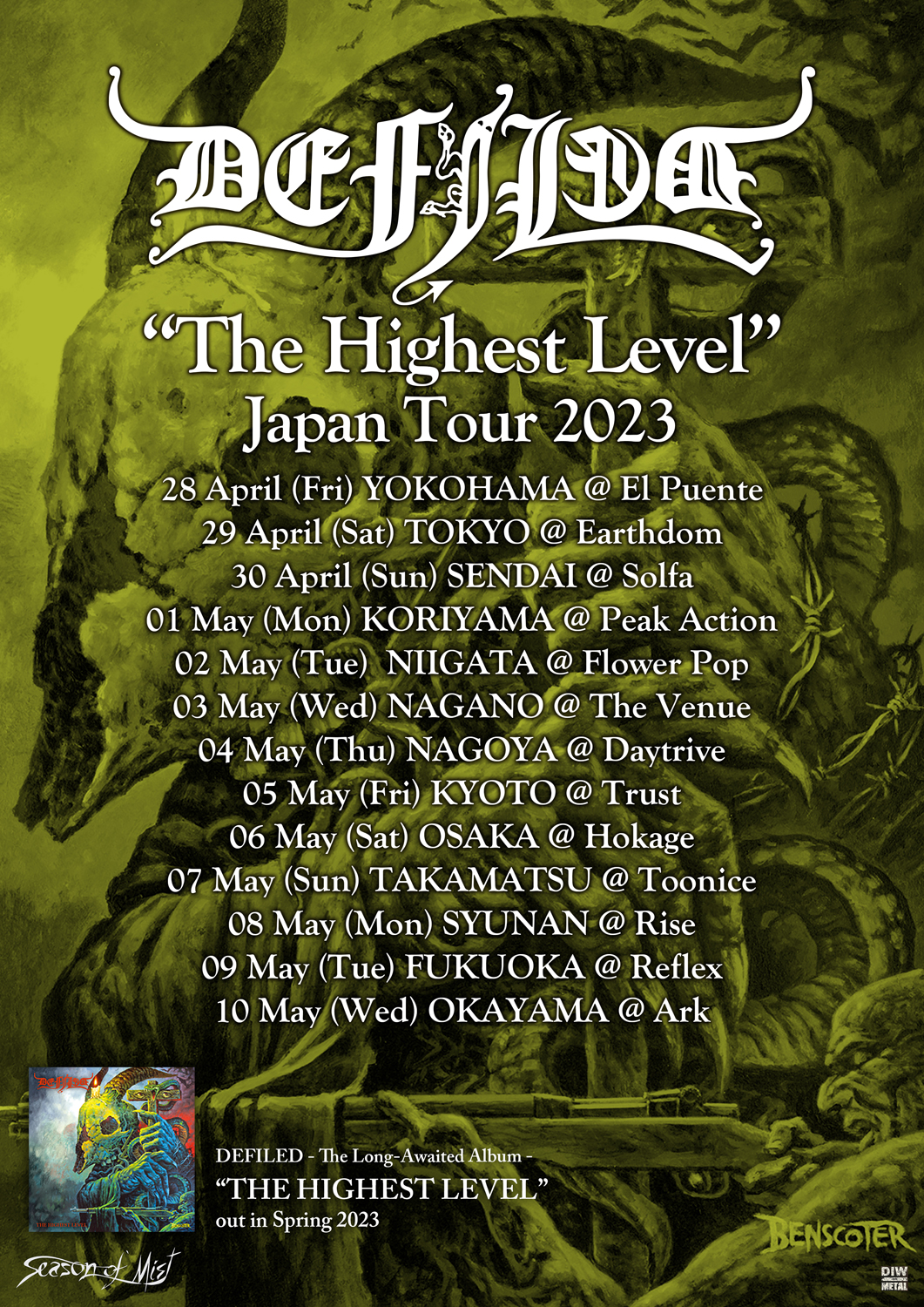 DEFILED "The Highest Level" Japan Tour 2023