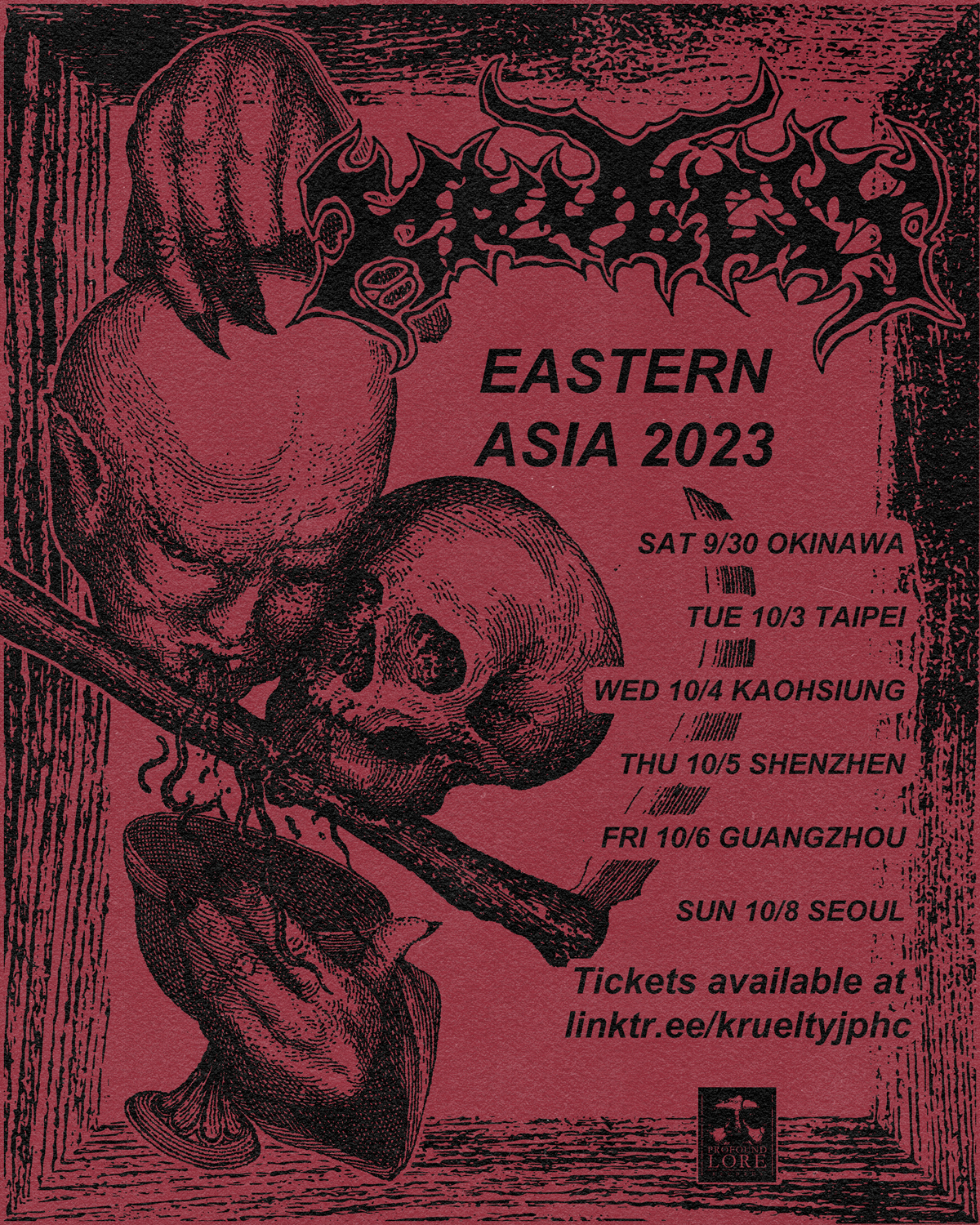 KRUELTY Eastern Asia Tour