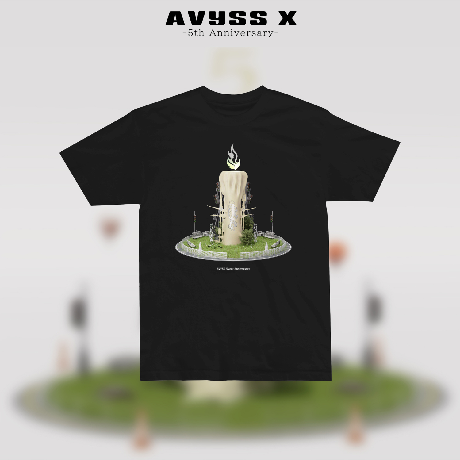 AVYSS X -5th Anniversary- T-Shirt (BLK)