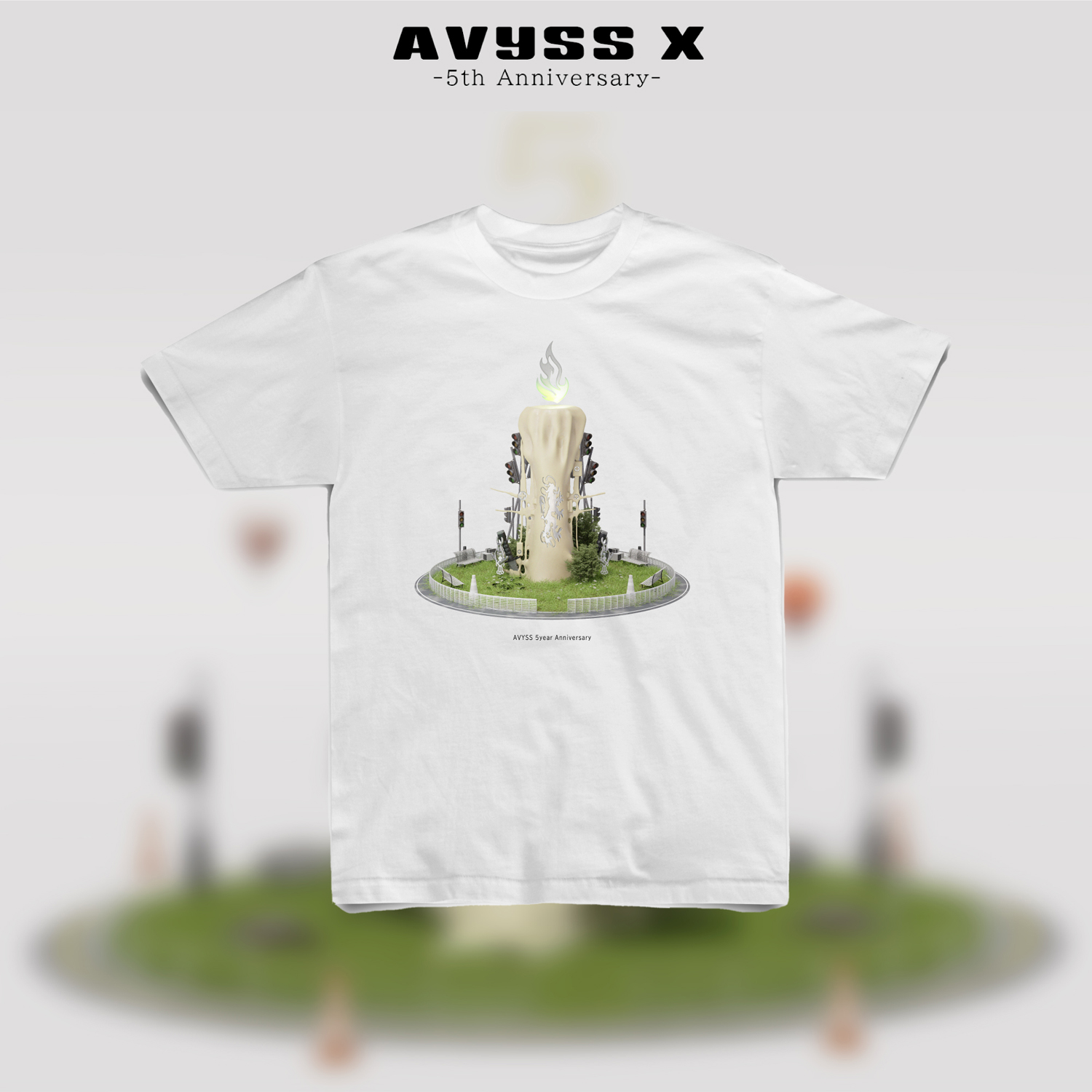 AVYSS X -5th Anniversary- T-Shirt (WHT)