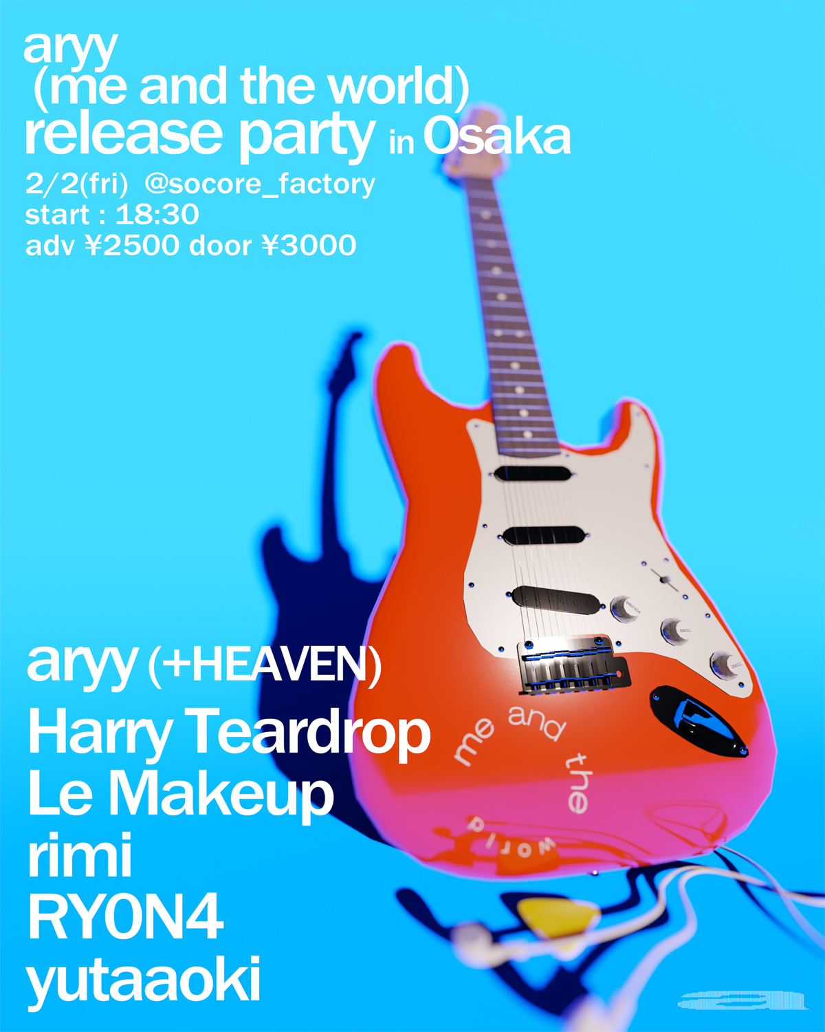 aryy "(me and the world) release party in Osaka"