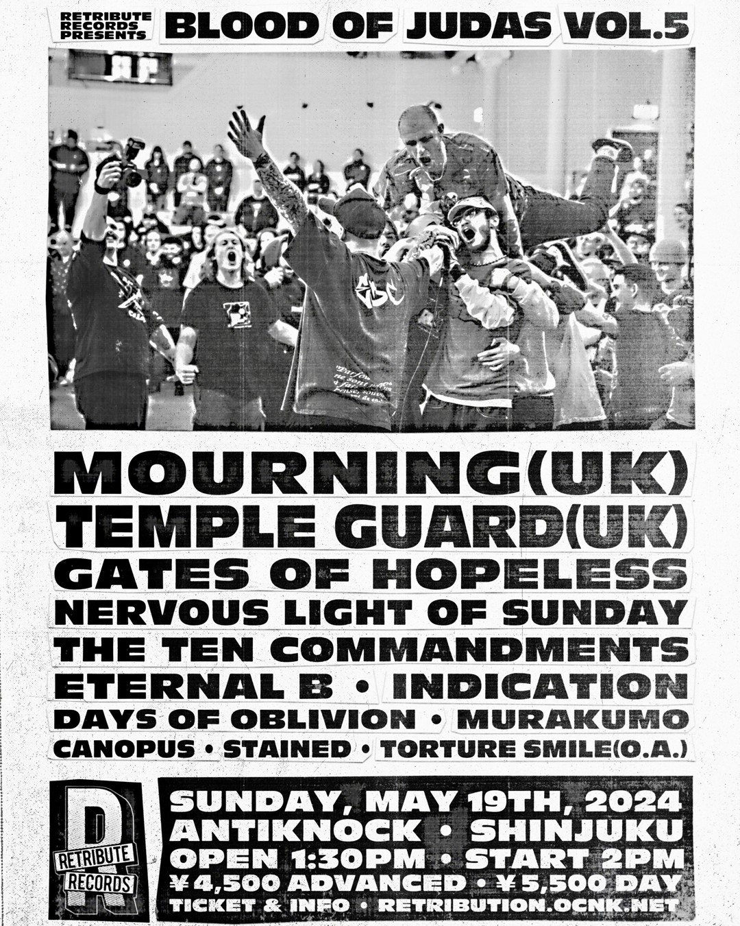 etriburte Records Presents UKHC Takeover // Japan MOURNING / TEMPLE GUARD Live In Japan 2024 "Blood of Judas Vol.5"