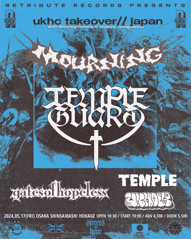 etriburte Records Presents UKHC Takeover // Japan MOURNING / TEMPLE GUARD Live In Japan 2024