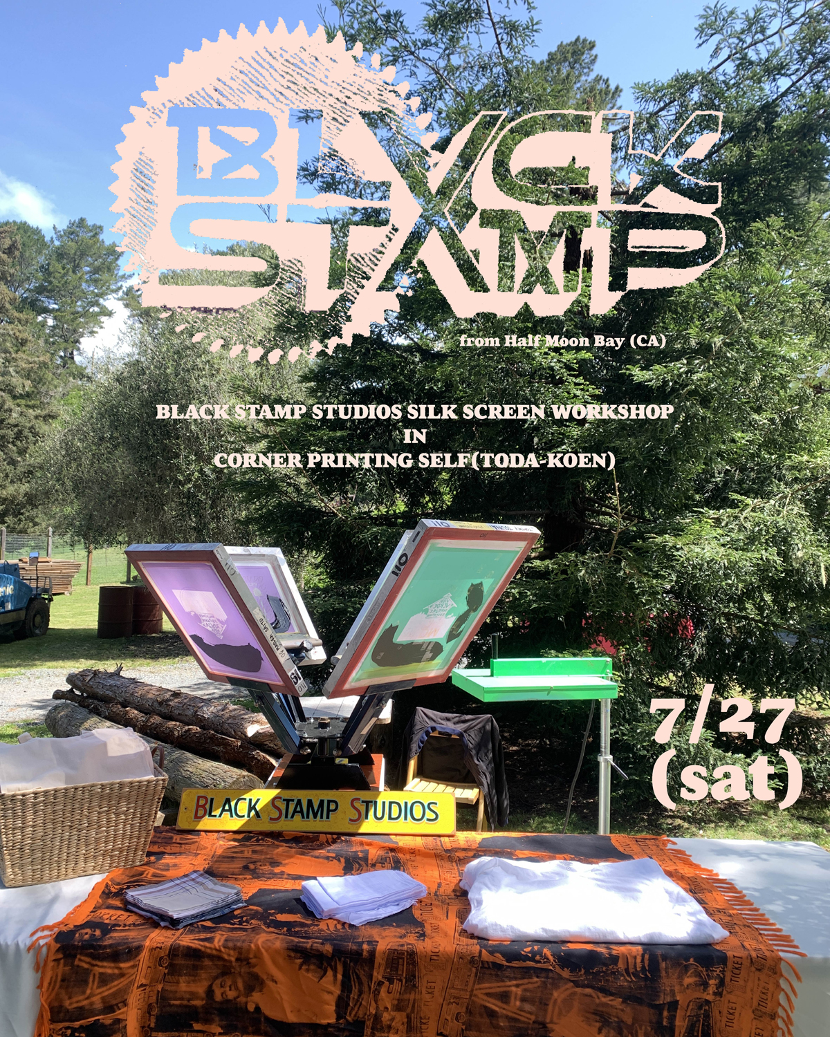 CORNER PRINTING Presents Black Stamp Studios Silk Screen Workshop