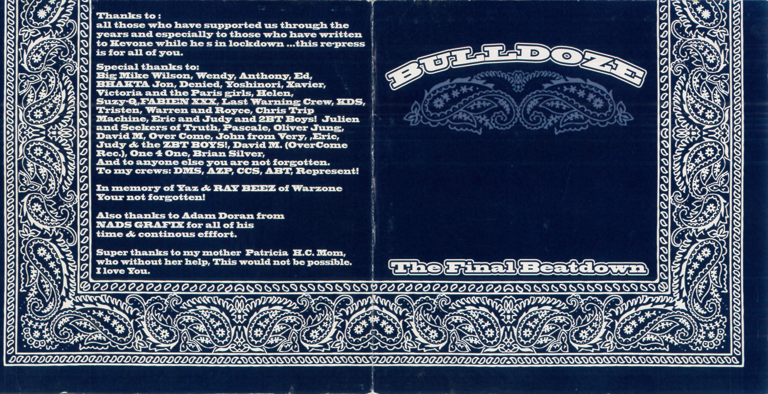 BULLDOZE 'The Final Beatdown' 2nd Press