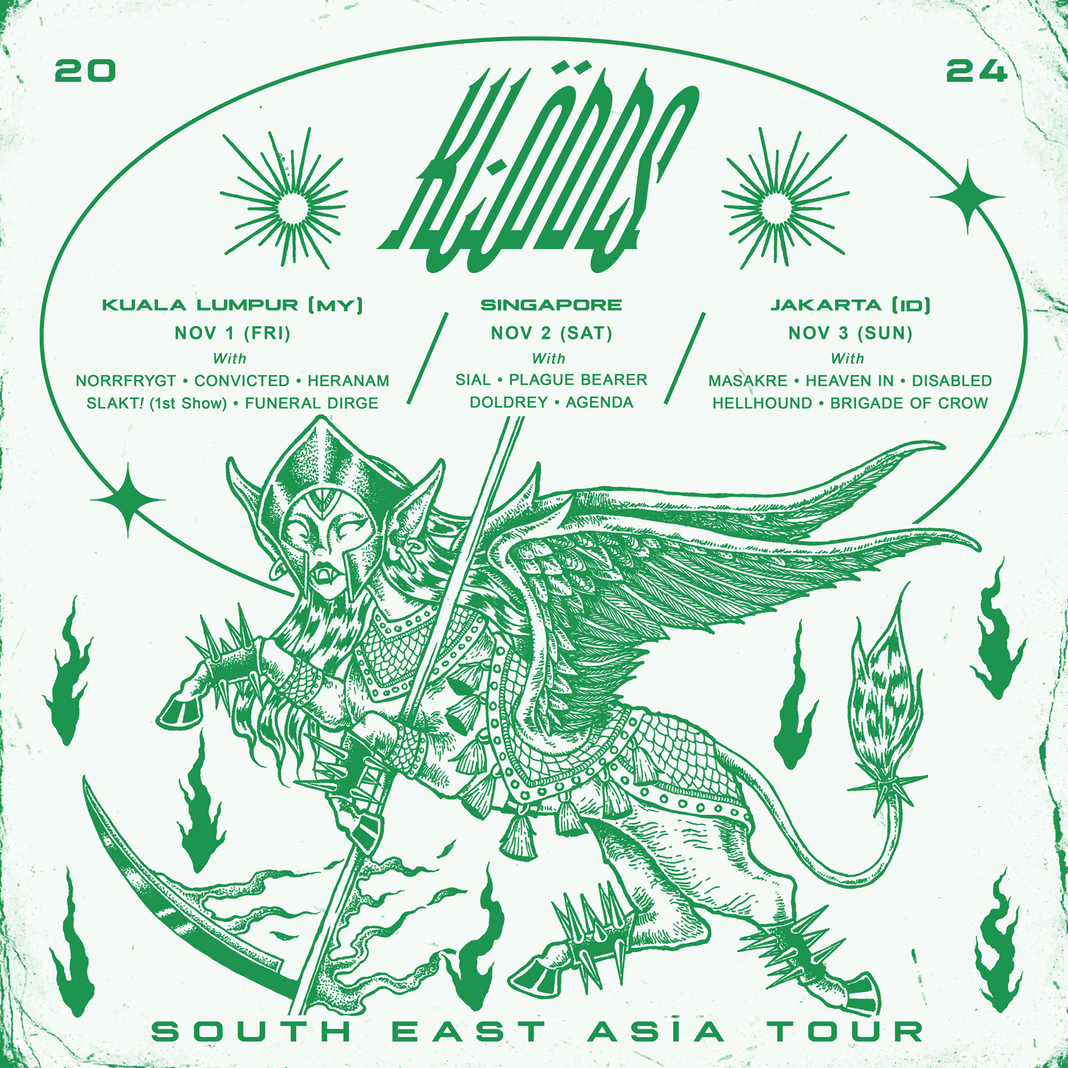 KLONNS South East Asia Tour 2024 | Artwork ©Andro Kristian