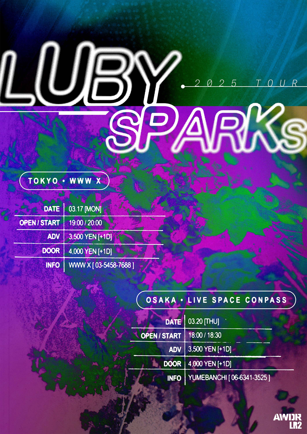 Luby Sparks 2025 Tour "One-man Shows"