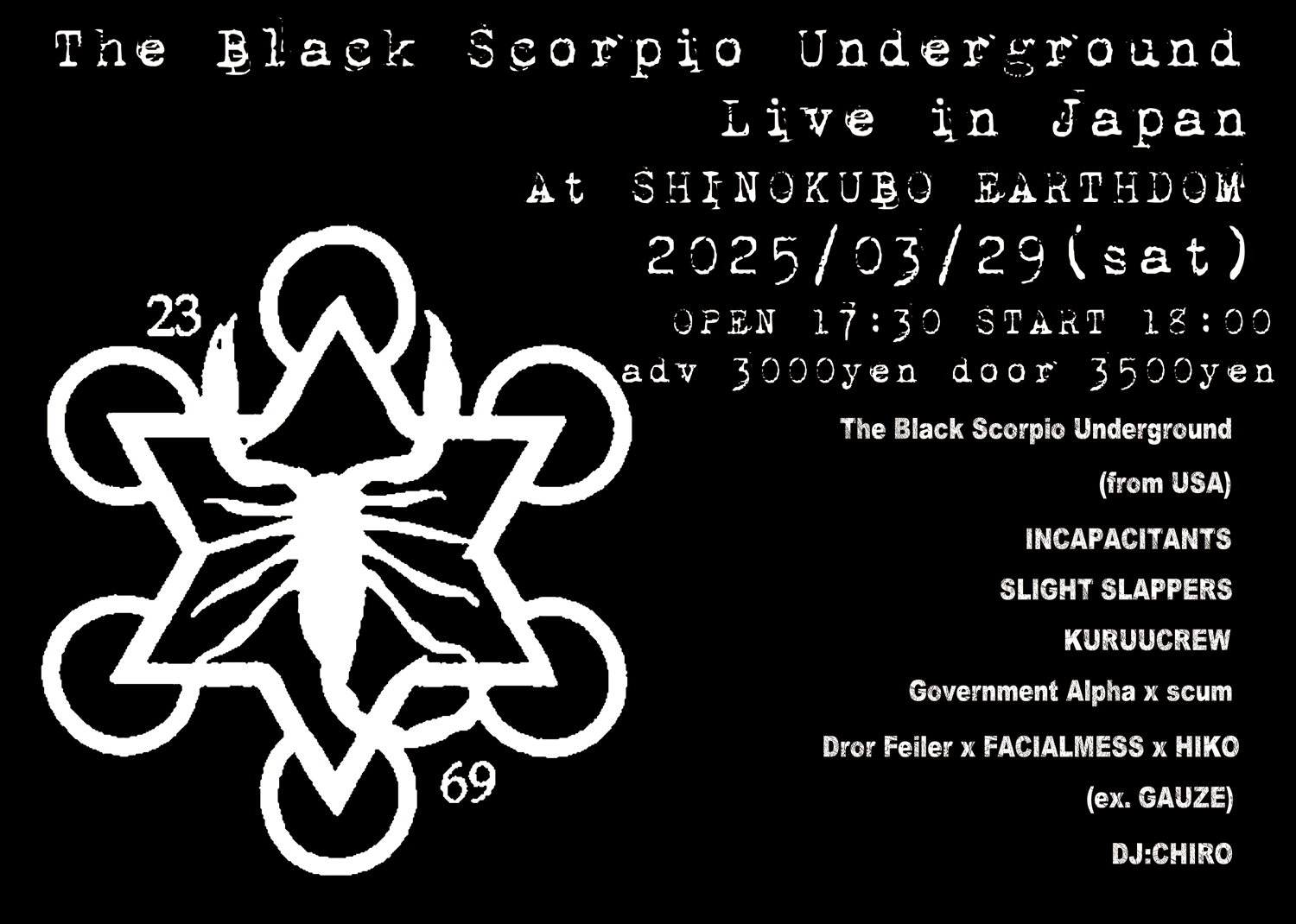 The Black Scorpio Underground Live in Japan