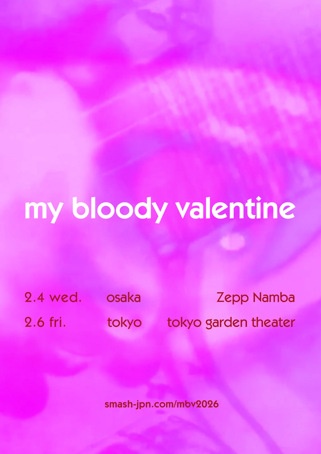 MY BLOODY VALENTINE Japan Tour 2026