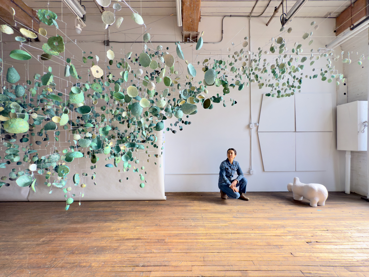 西川裕子「Green Mobiles」