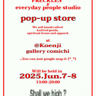 everyday people studio x Freckles Pop-Up Store "Meadow"