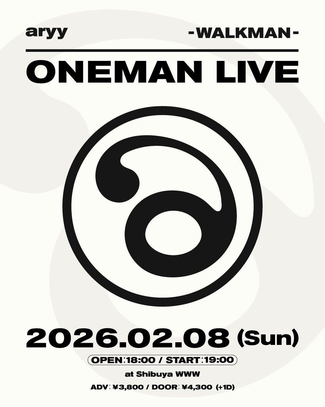 aryy ONEMAN LIVE -WALKMAN-