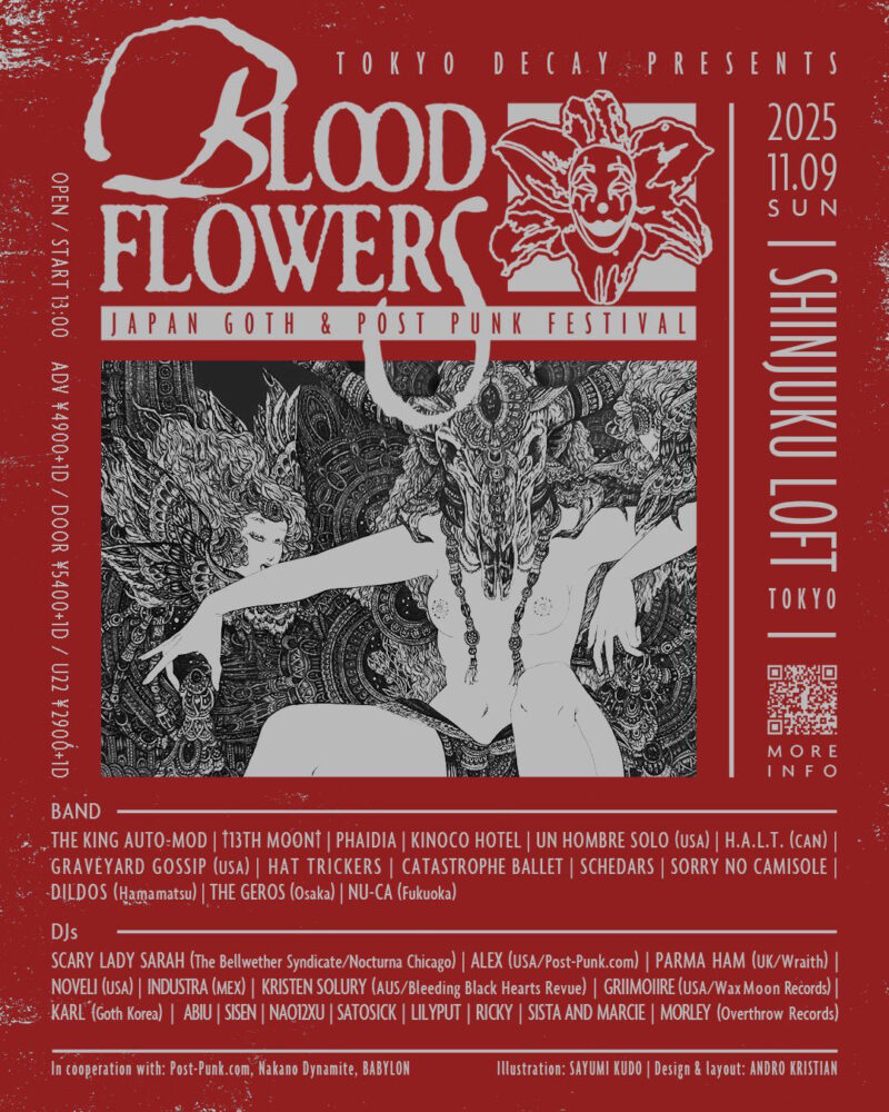 BLOODFLOWERS -Japan Goth & Post Punk Festival- 2025