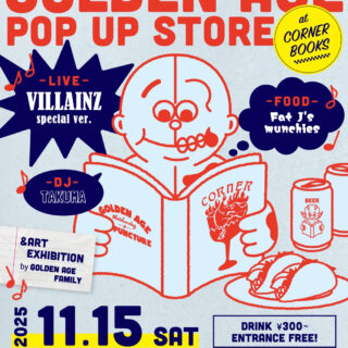 「GOLDEN AGE POP UP STORE at CORNER BOOKS」