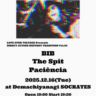 Brightside Booking & CORNER PRINTING presents BIB Japan Tour 2025 with THE SPIT