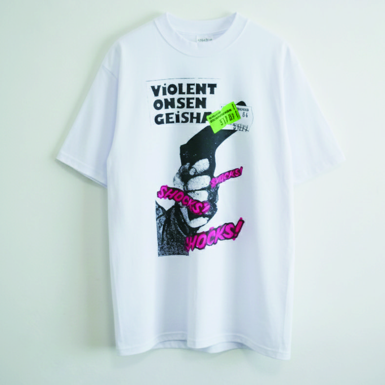 「中原昌也アートワーク Remix Tシャツコレクション」『SHOCKS! SHOCKS! SHOCKS!』ショートスリーブ Remixed by 河村康輔