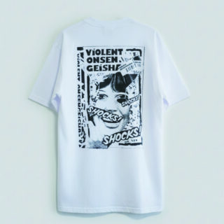 「中原昌也アートワーク Remix Tシャツコレクション」『SHOCKS! SHOCKS! SHOCKS!』ショートスリーブ Remixed by 河村康輔