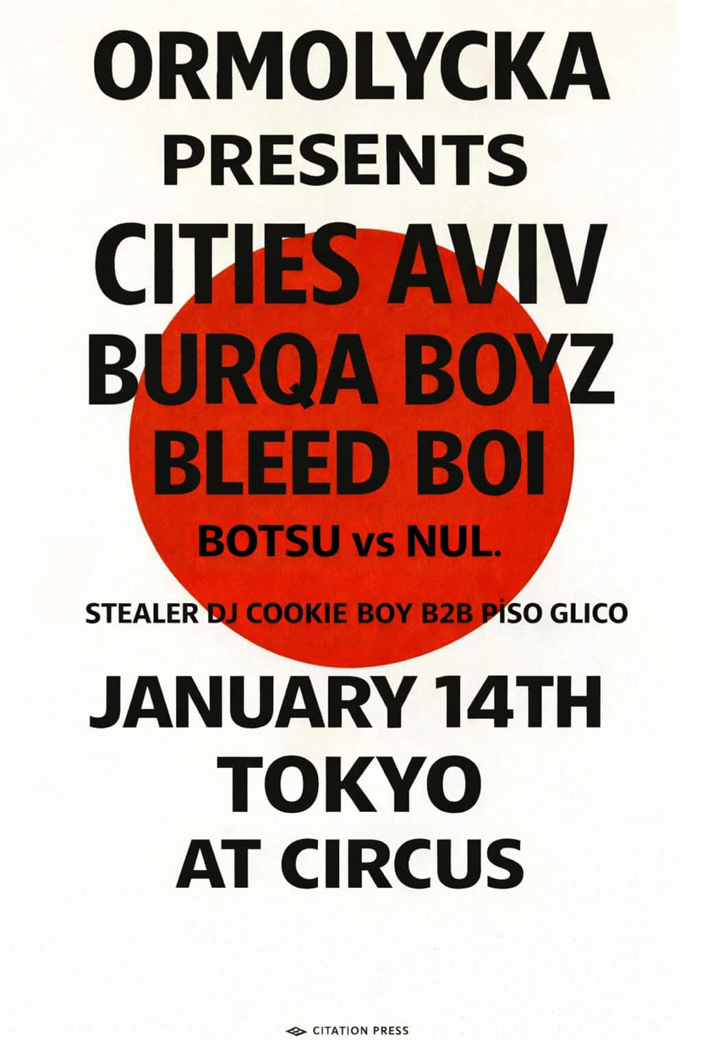 Ormolycka presents Cities Aviv / BURQA BOYZ