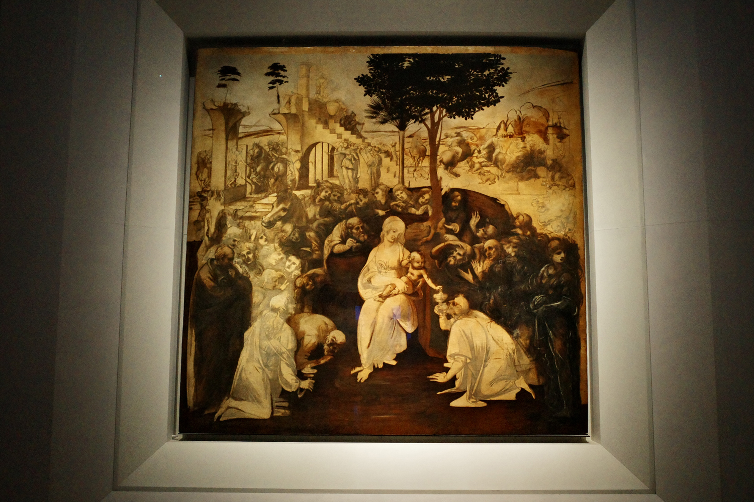 レオナルド・ダ・ヴィンチ『東方三博士の礼拝』 | Photo ©田口杏奈