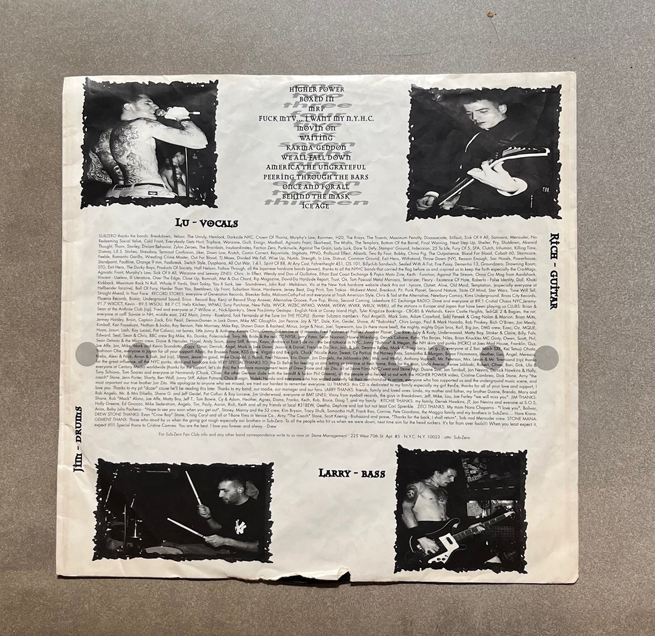 SUBZERO 'Happiness Without Peace' Century Media