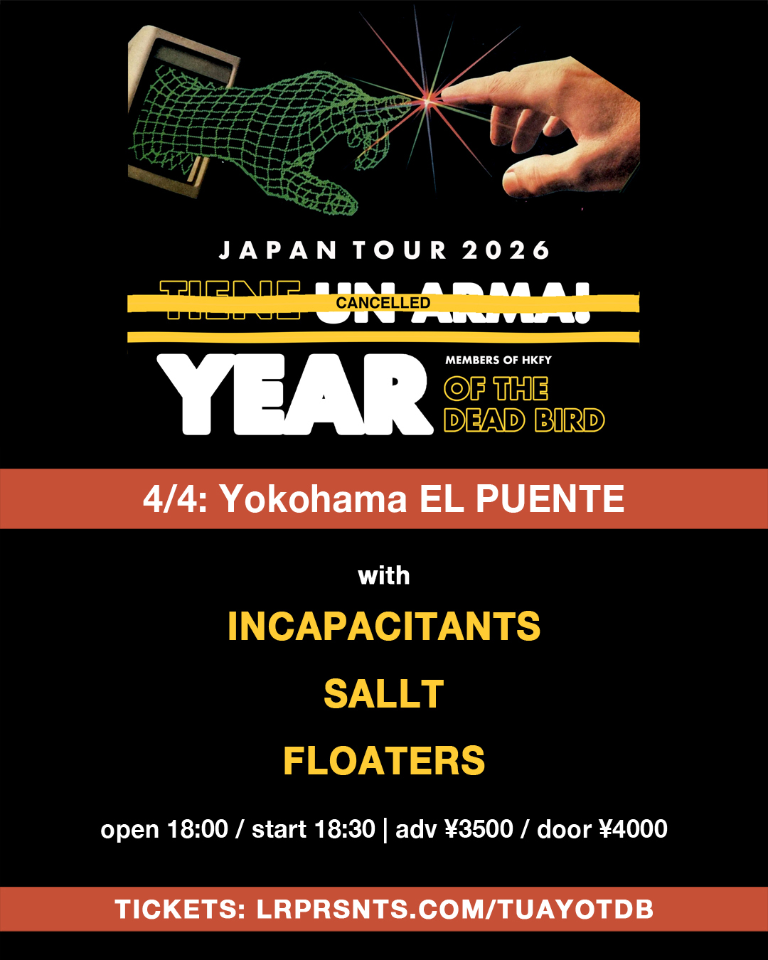 YEAR OF THE DEAD BIRD Japan Tour 2026