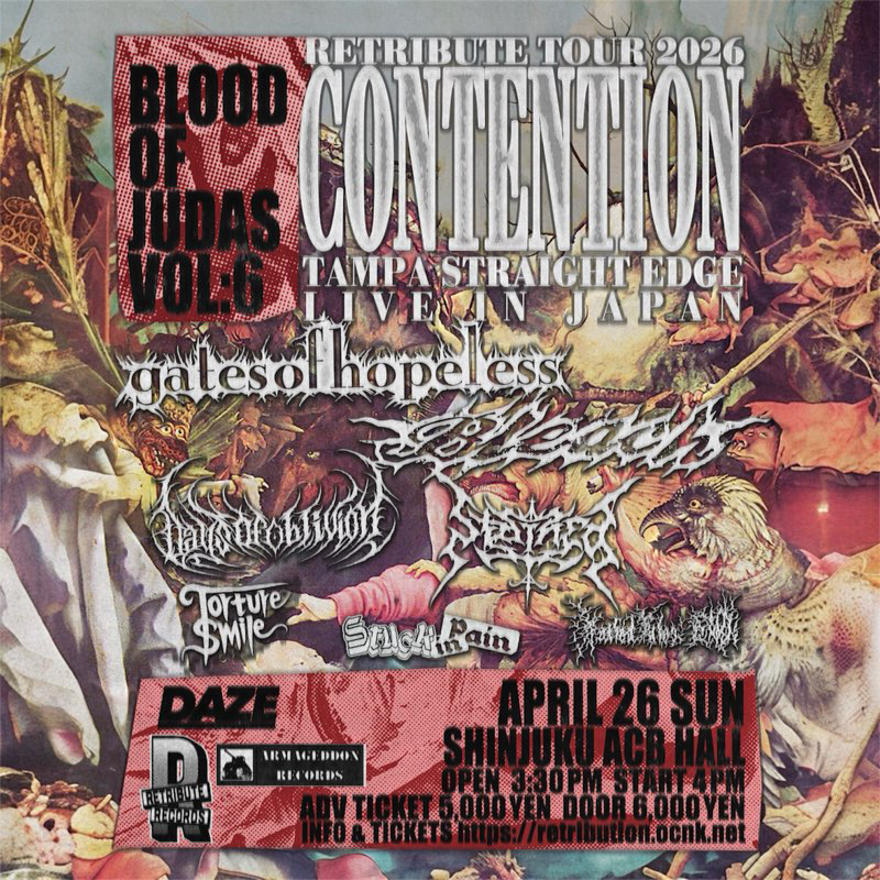Retribute Records presents CONTENTION Live in Japan Tour 2026