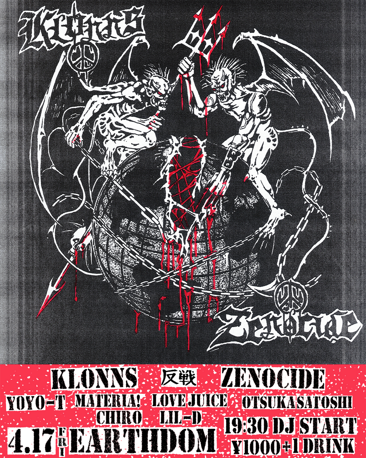 KLONNS / ZENOCIDE Split Release Show