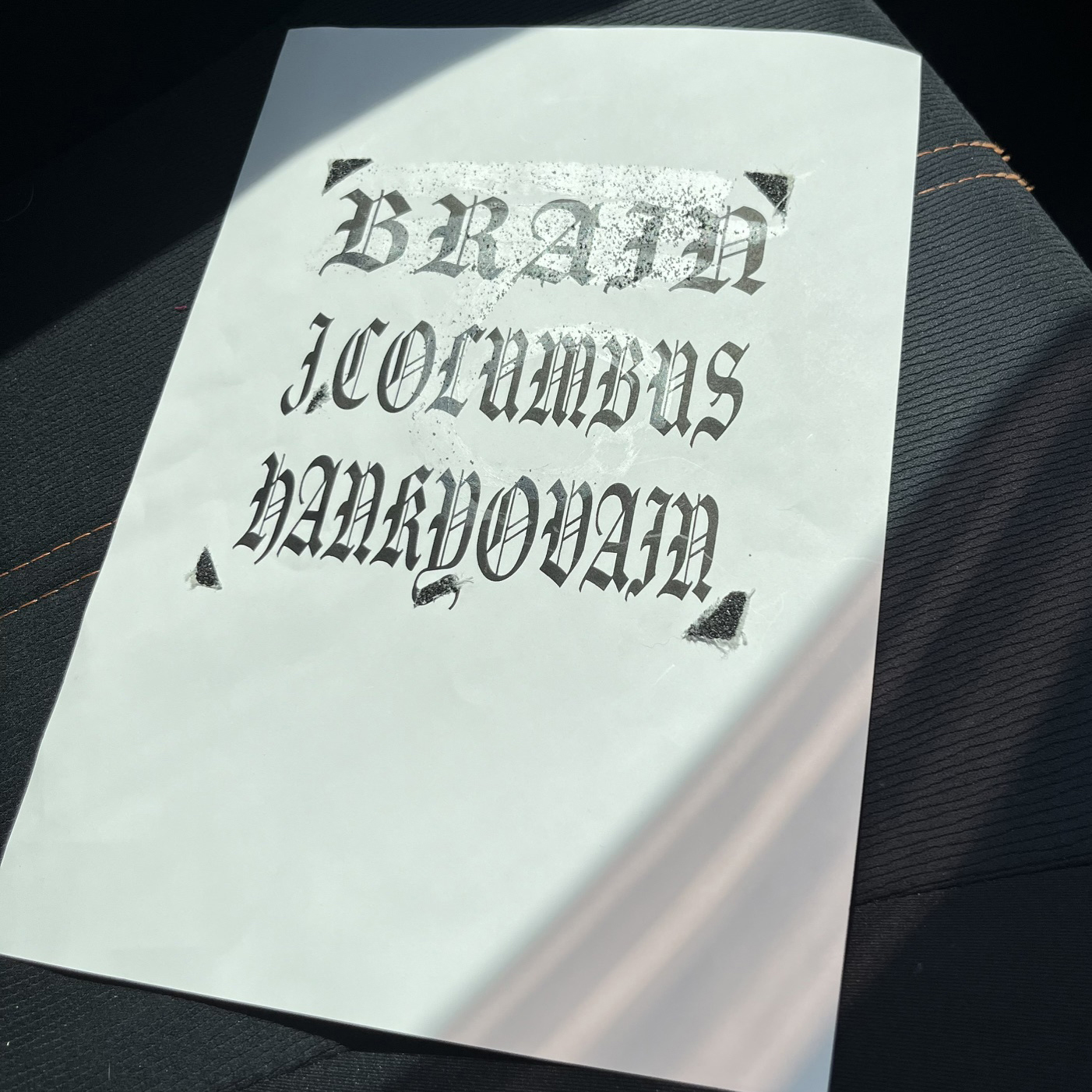 J.COLUMBUS + HANKYOVAIN 'BRAIN'