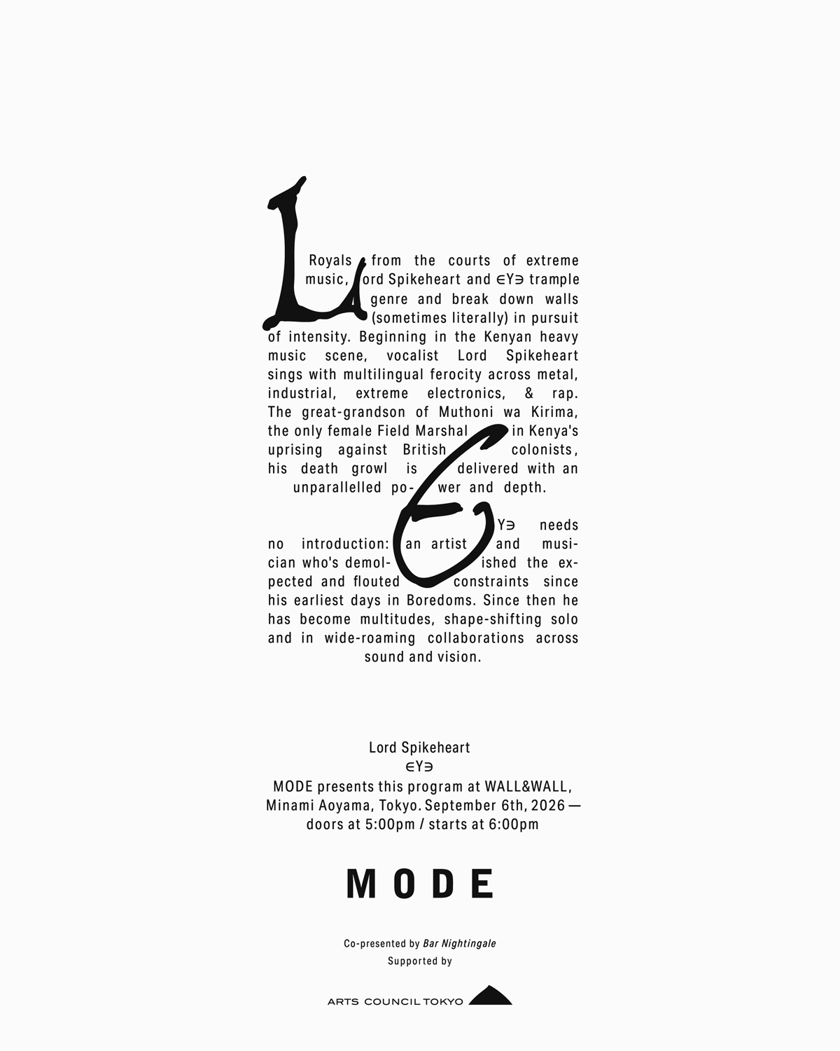 MODE Performance - Lord Spikeheart / ∈Y∋