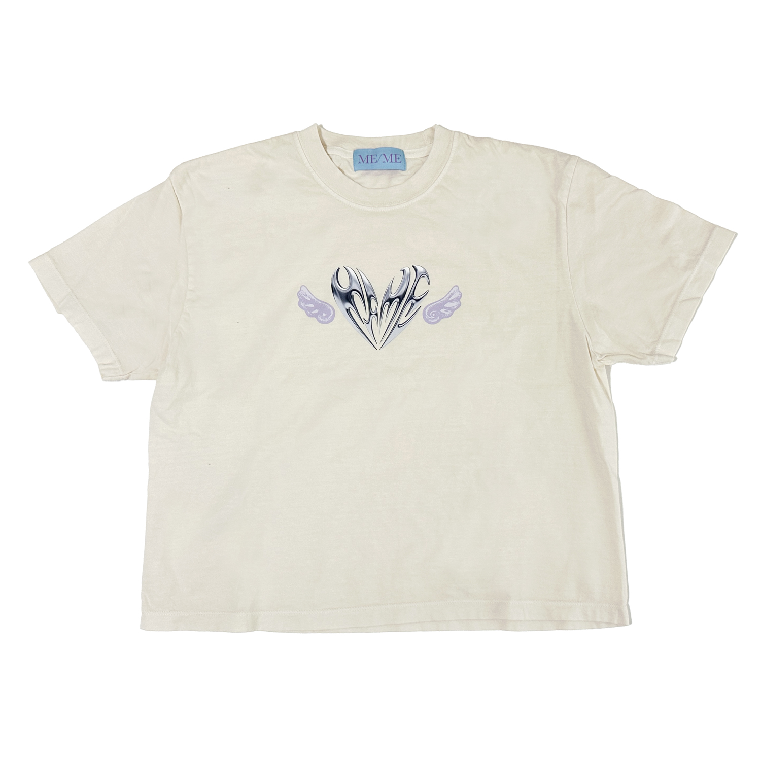 ME/ME "Heartwork" Logo cropped tee