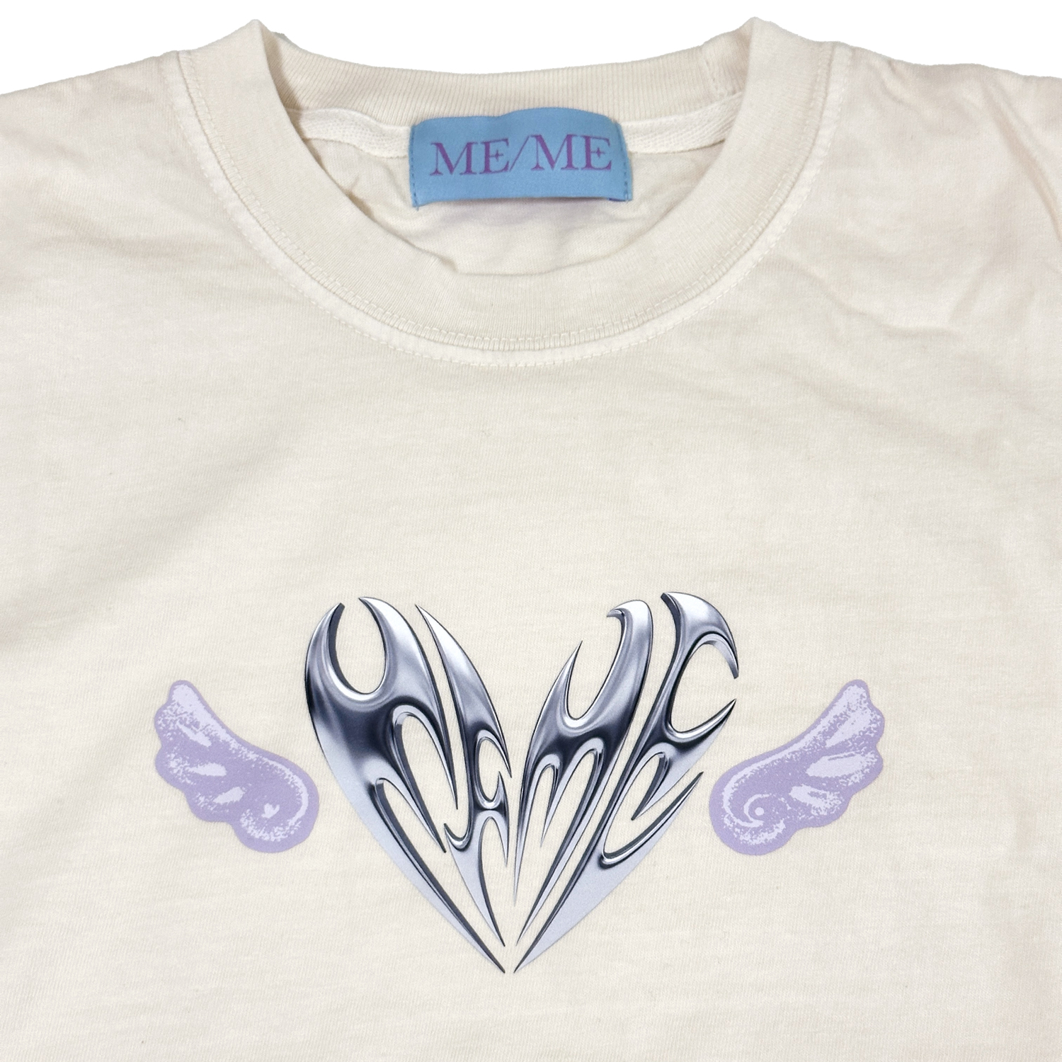 ME/ME "Heartwork" Logo cropped tee