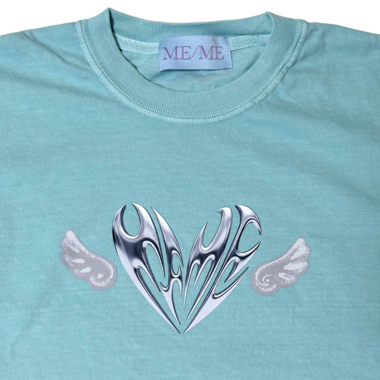 ME/ME "Heartwork" Logo cropped tee