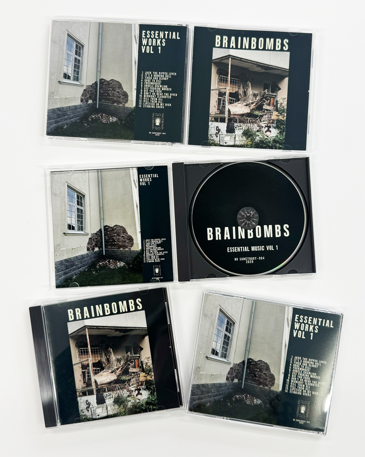 BRAINBOMBS 'Die' + 'Essential Works Vol.1'