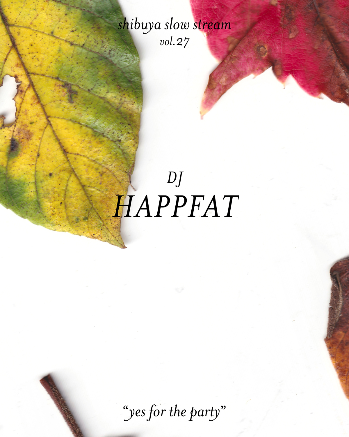 shibuya slow stream vol.27 「yes for the party」 | HAPPFAT