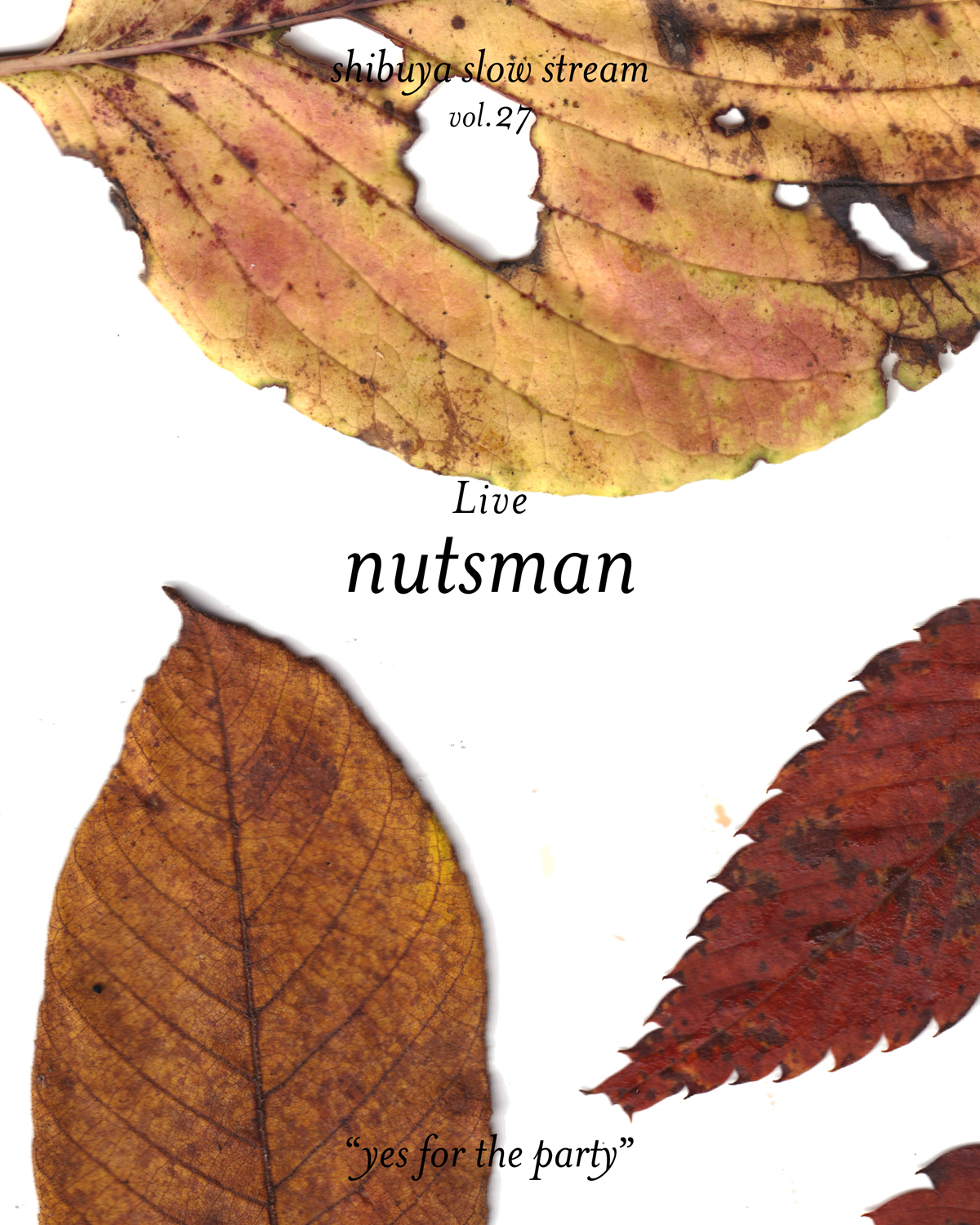 shibuya slow stream vol.27 「yes for the party」 | nutsman